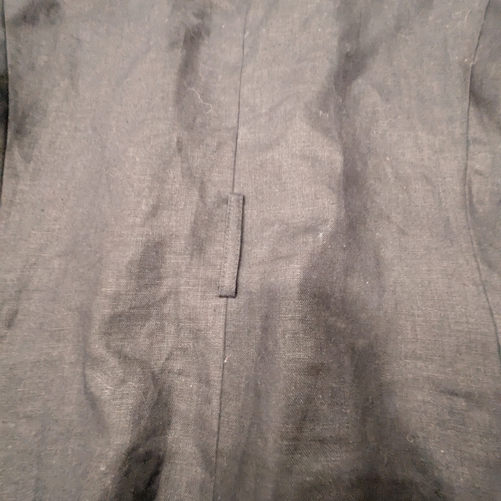 Reformation Linen Blazer Double Breast Size M Black - Picture 8 of 9